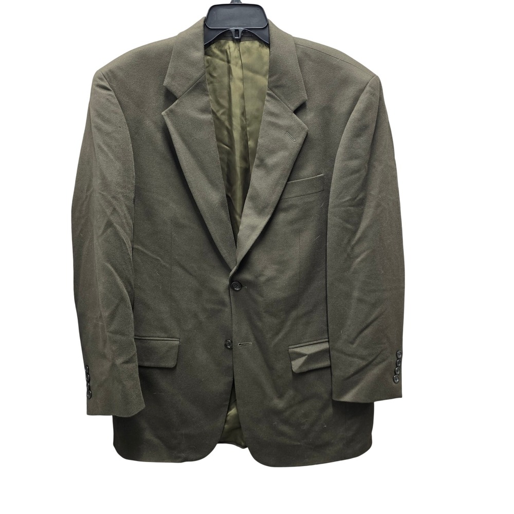 Arnold Brant Loro Piana 100% Cashmere Sport Coat Blazer Olive Green Canada Mens
